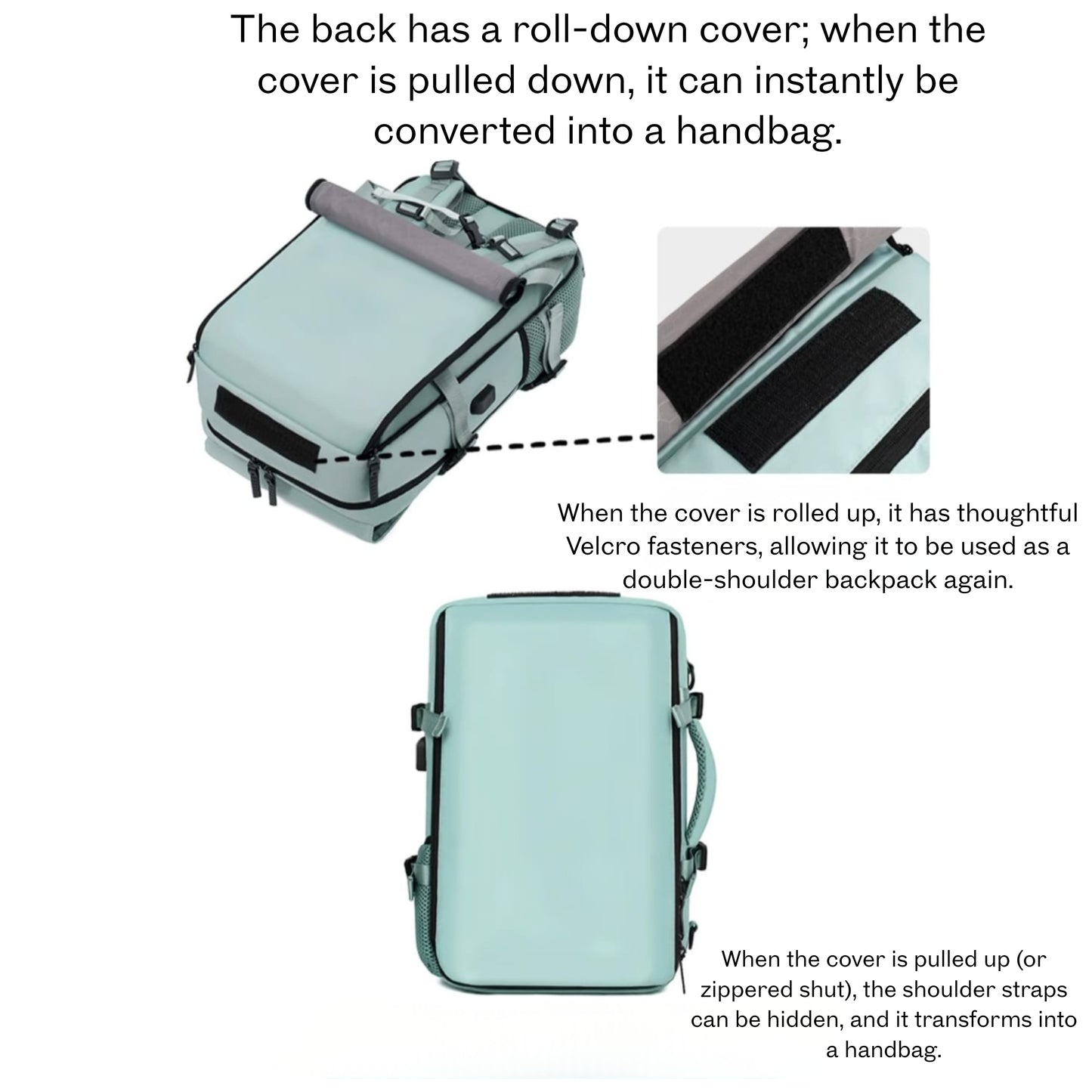 KARRIER Backpack with Padded Laptop Compartment, Expandable Bag Pack with to in one.