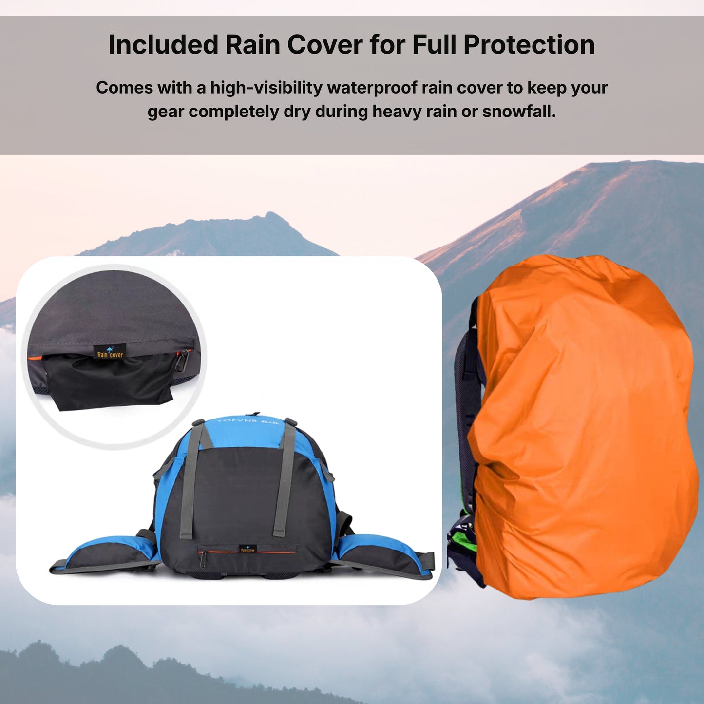 KARRIER Rugged 60L Trekking Bag - Padded Support & Water-Resistant Rucksack