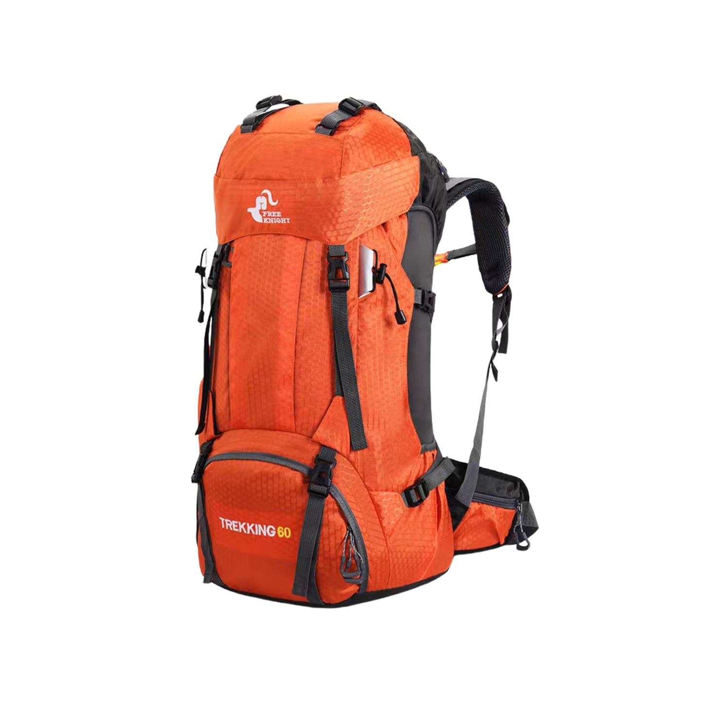 KARRIER Rugged 60L Trekking Bag - Padded Support & Water-Resistant Rucksack