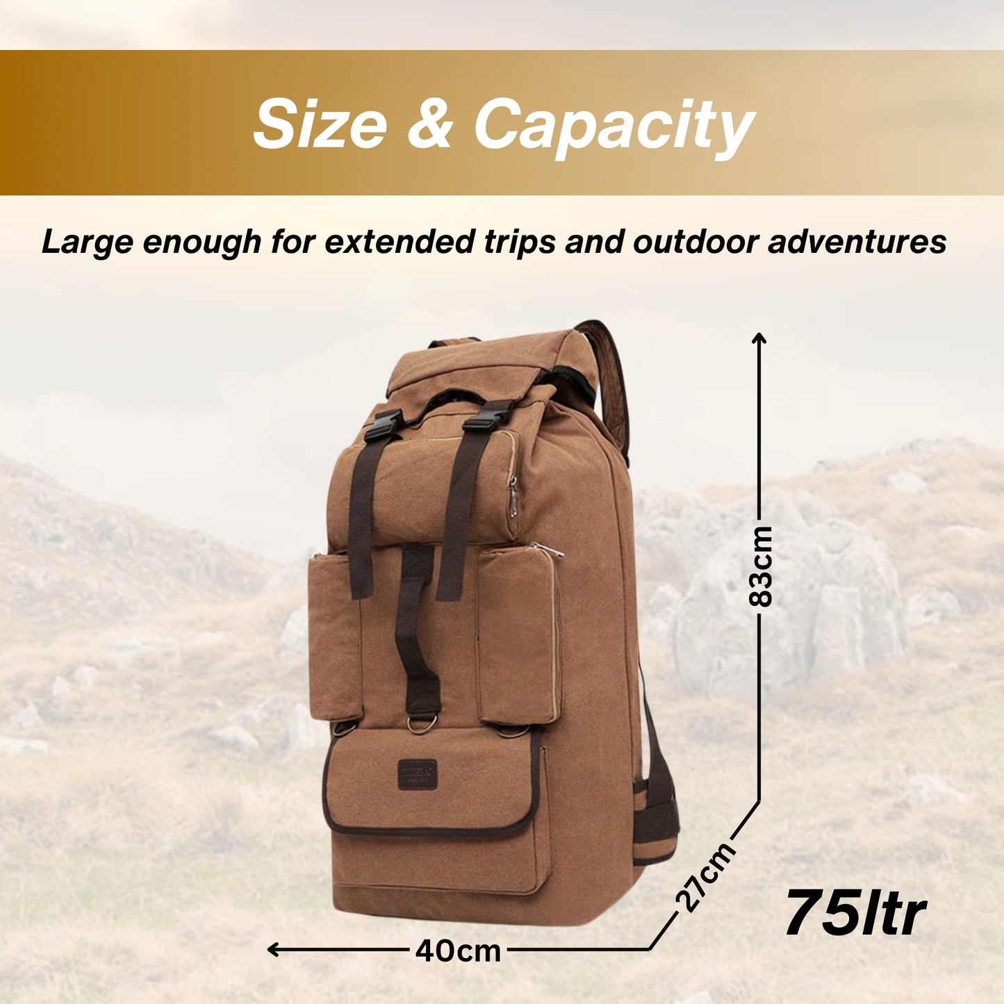 KARRIER  Jumbo Travel bag 75L