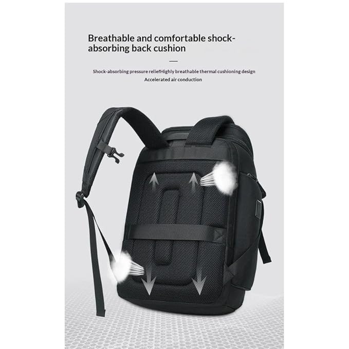 KARRIER Backpack with Padded Laptop Compartment/Expandable/Multifunctional/Stylish/Daily Commute/Multiple Compartments/Unisex Backpack for Office/College/Students