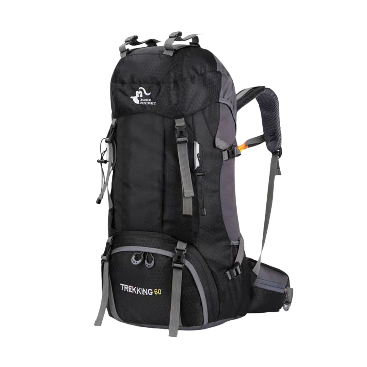 KARRIER Rugged 60L Trekking Bag - Padded Support & Water-Resistant Rucksack