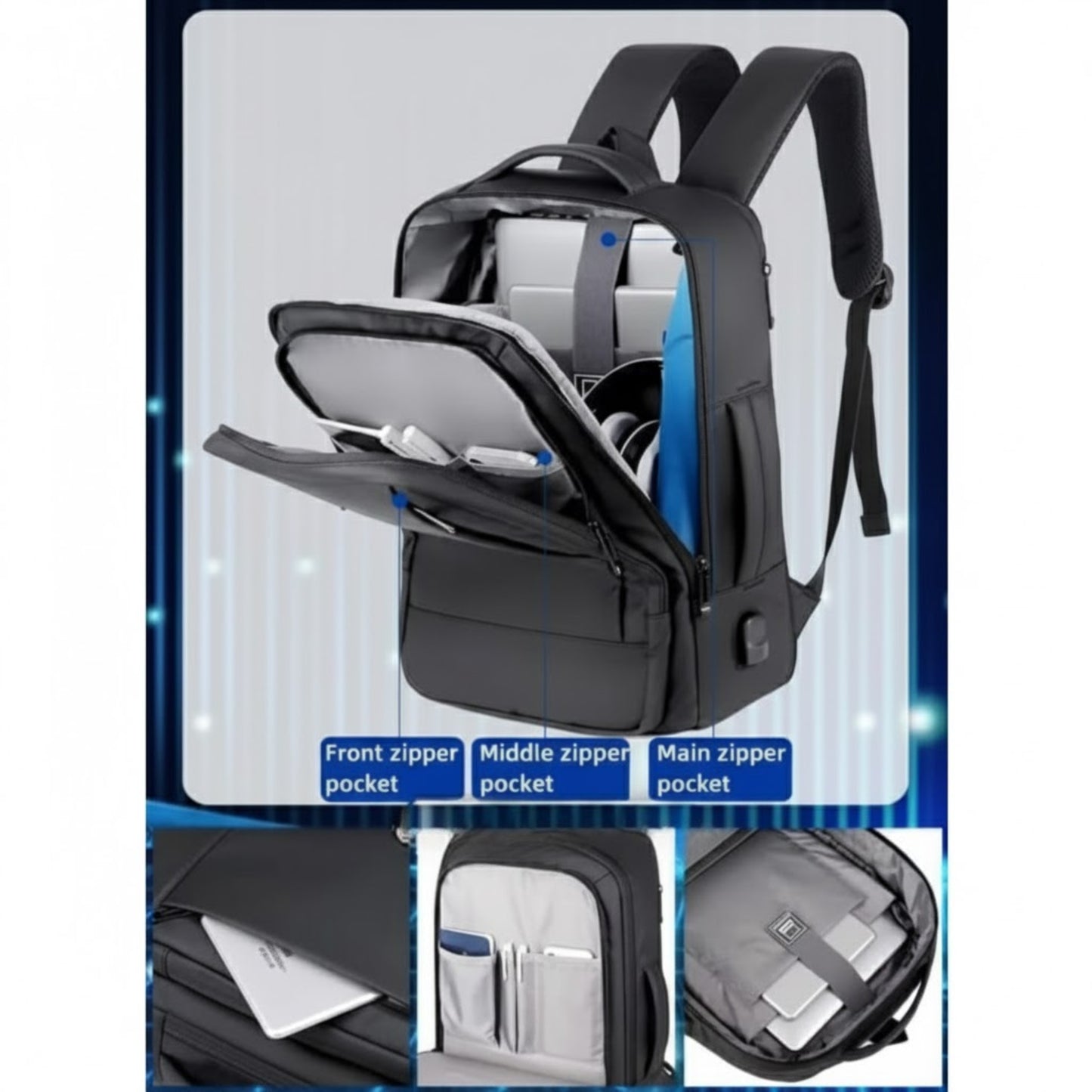 ARRIER Backpack with Padded Laptop Compartment, Expandable Bag Pack,