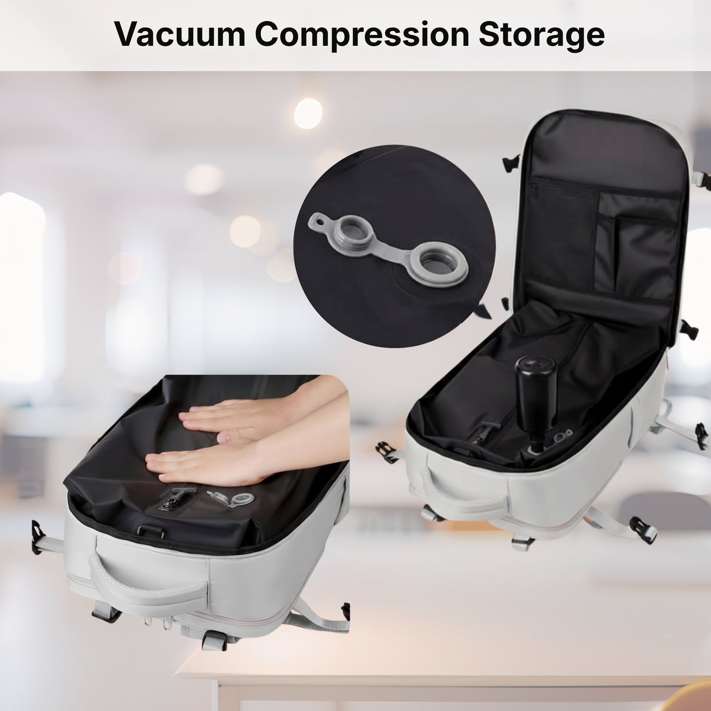 KARRIER Vacuum Compression Backpack with Built-in System