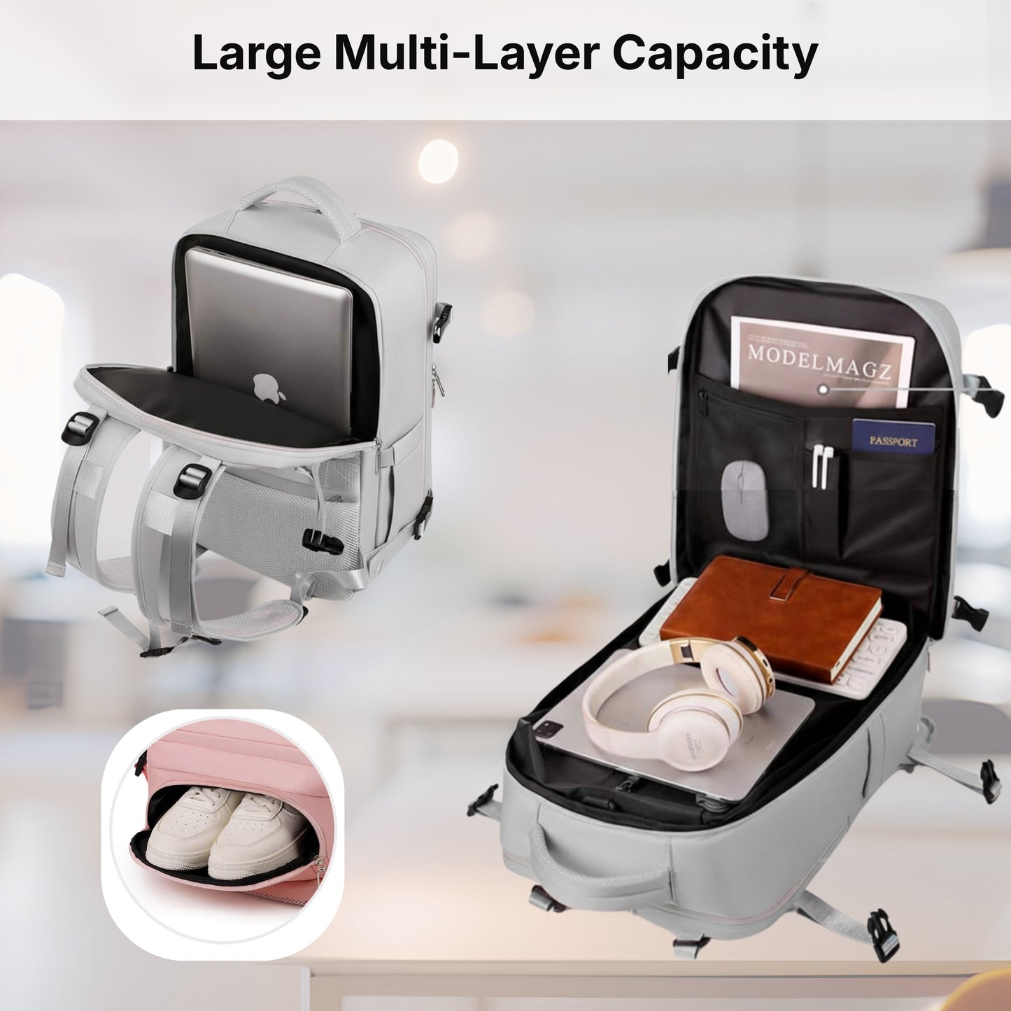 KARRIER Vacuum Compression Backpack with Built-in System