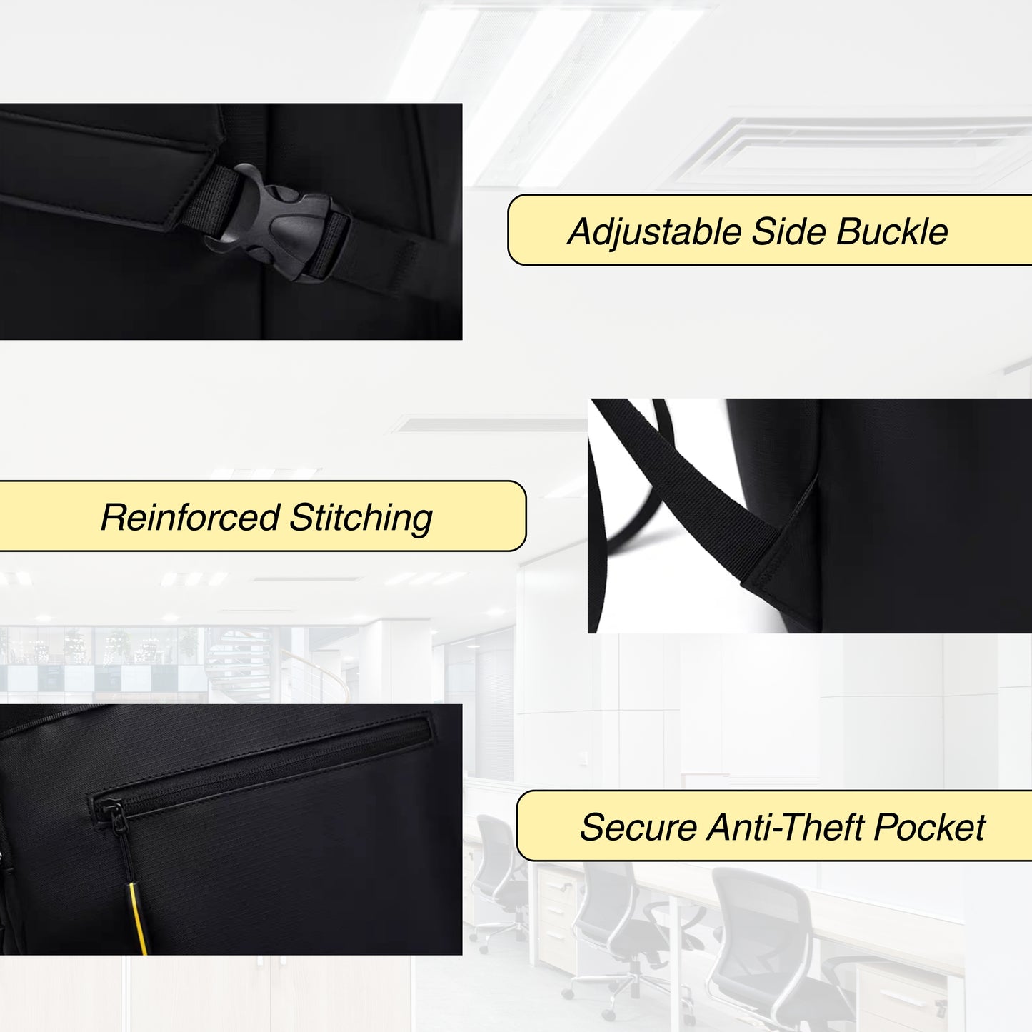 KARRIER Backpack with Padded Laptop Compartment, Expandable Bag Pack