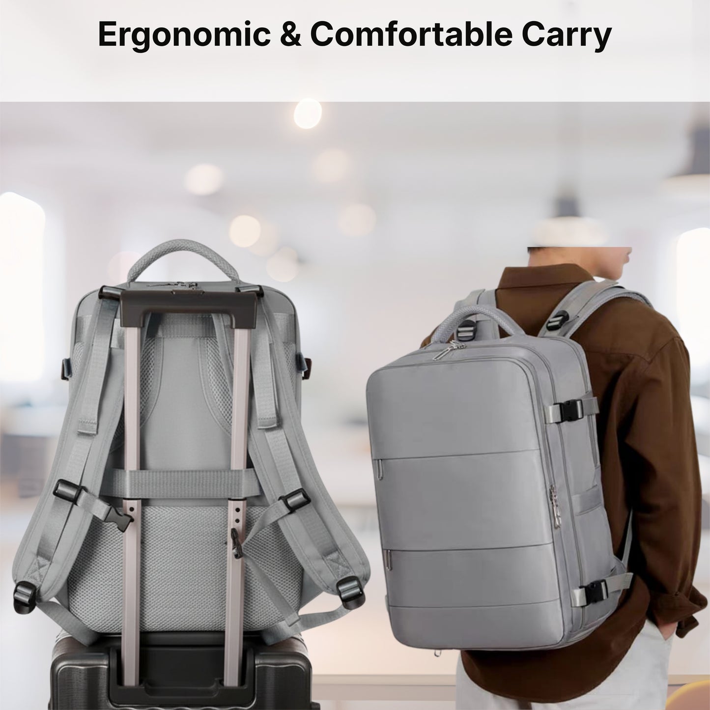 KARRIER Vacuum Compression Backpack with Built-in System