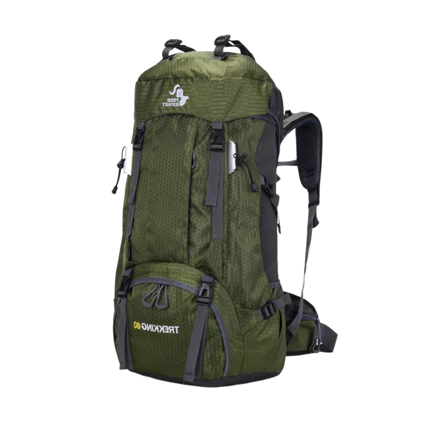 KARRIER Rugged 60L Trekking Bag - Padded Support & Water-Resistant Rucksack