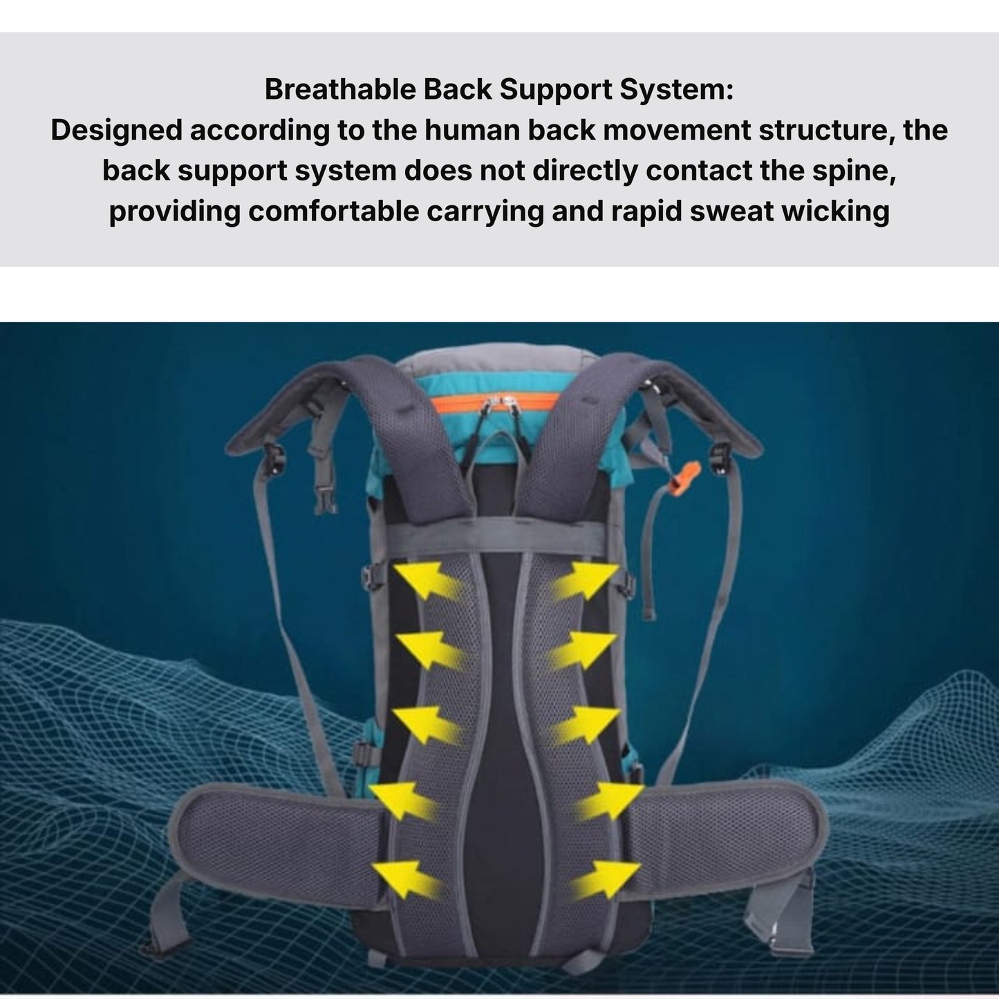 KARRIER 65L Trekking Backpack | Multipurpose Hiking, Camping, Travel, Mountaineering