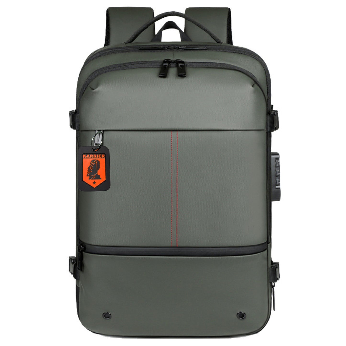 Vacuum Compression Backpack with Built-in System for Clothes & Gear Laptop Bags
